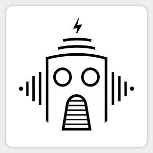 Minimal Caravan Palace Robot Sticker